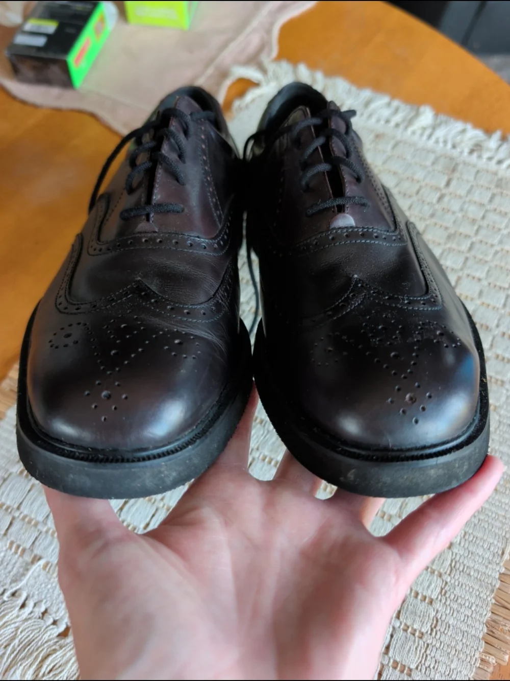 Rockport Dresports Brown Leather Wingtip Oxford Dress Shoes Mens' Sz 10